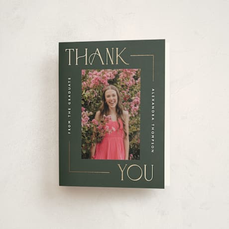 Foil-Pressed Graduation Thank You Cards