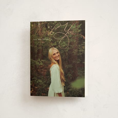Foil-Pressed Graduation Thank You Cards