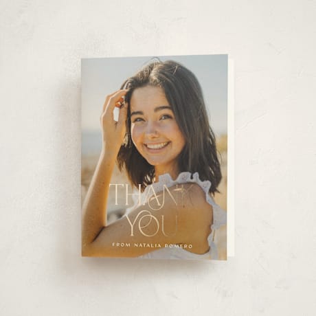 Foil-Pressed Graduation Thank You Cards