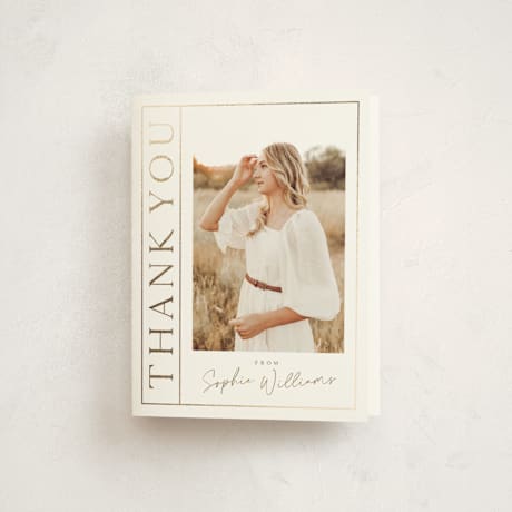 Foil-Pressed Graduation Thank You Cards