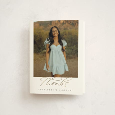 Foil-Pressed Graduation Thank You Cards