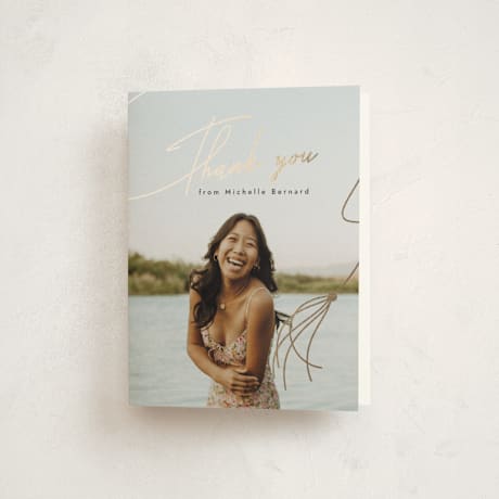 Foil-Pressed Graduation Thank You Cards