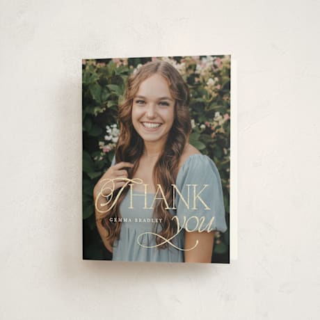 Foil-Pressed Graduation Thank You Cards