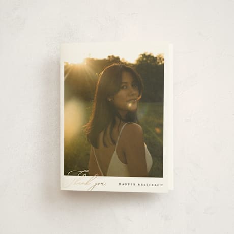 Foil-Pressed Graduation Thank You Cards