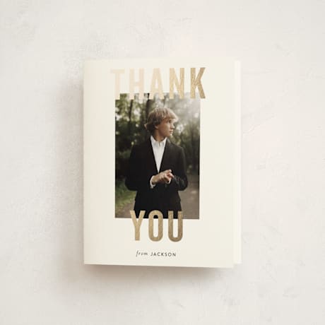 Foil-Pressed Graduation Thank You Cards