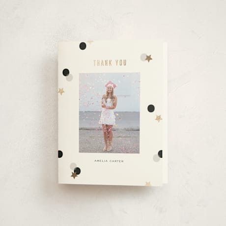 Foil-Pressed Graduation Thank You Cards
