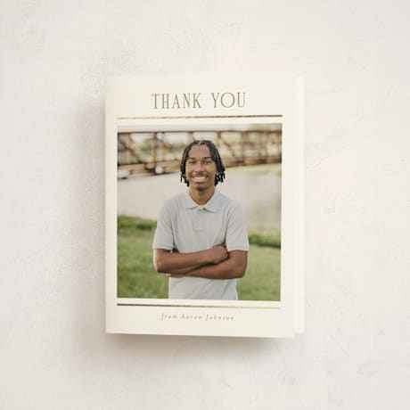 Foil-Pressed Graduation Thank You Cards