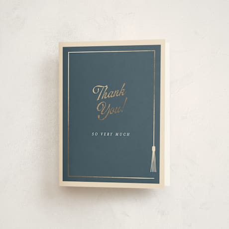 Foil-Pressed Graduation Thank You Cards
