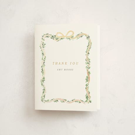 Foil-Pressed Baby Shower Thank You Cards