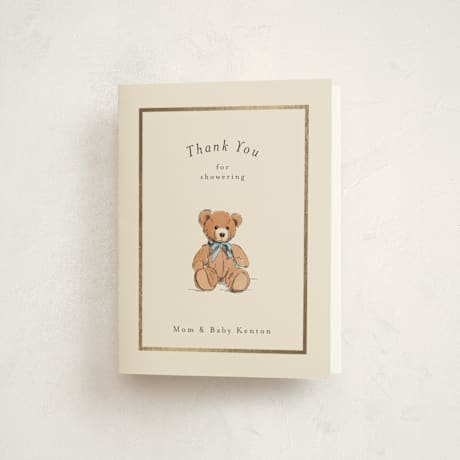 Foil-Pressed Baby Shower Thank You Cards