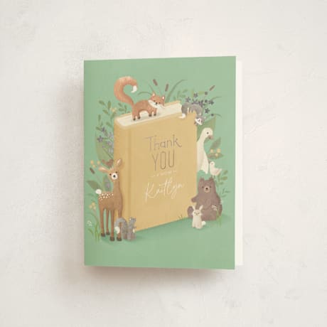 Foil-Pressed Baby Shower Thank You Cards