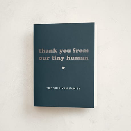 Foil-Pressed Baby Shower Thank You Cards