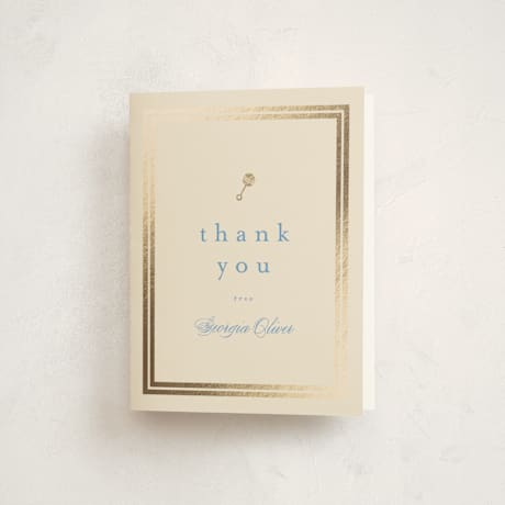 Foil-Pressed Baby Shower Thank You Cards