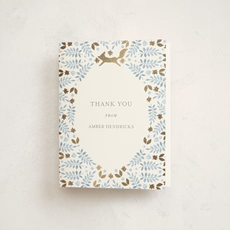 Foil-Pressed Baby Shower Thank You Cards