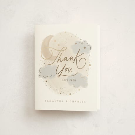 Foil-Pressed Baby Shower Thank You Cards