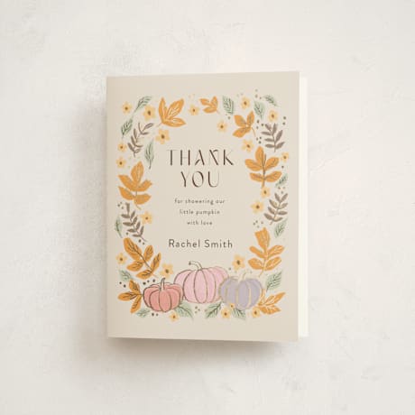 Foil-Pressed Baby Shower Thank You Cards