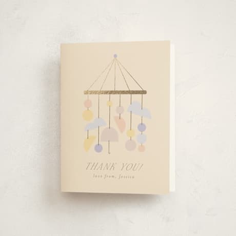 Foil-Pressed Baby Shower Thank You Cards