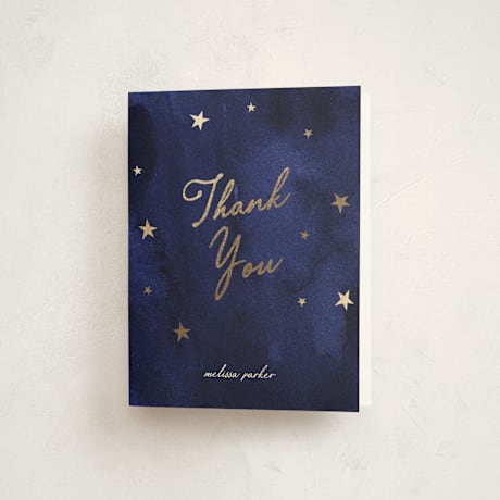 Foil-Pressed Baby Shower Thank You Cards