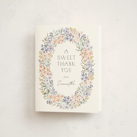 Foil-Pressed Baby Shower Thank You Cards