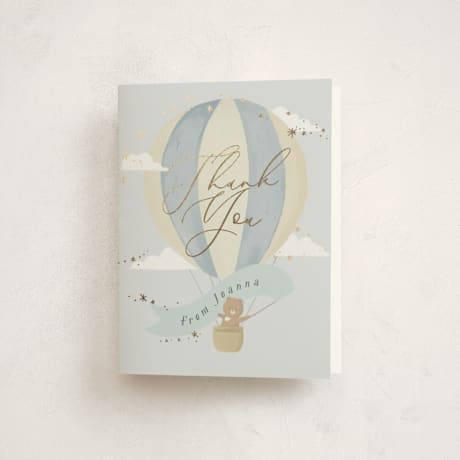 Foil-Pressed Baby Shower Thank You Cards