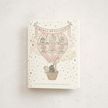 Foil-Pressed Baby Shower Thank You Cards