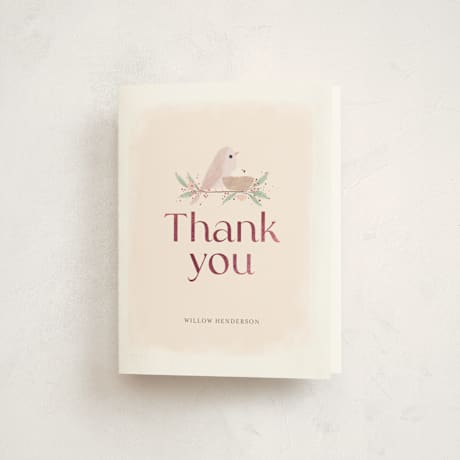 Foil-Pressed Baby Shower Thank You Cards
