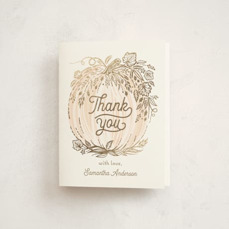 Foil-Pressed Baby Shower Thank You Cards