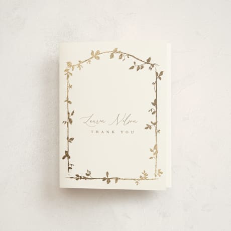 Foil-Pressed Baby Shower Thank You Cards