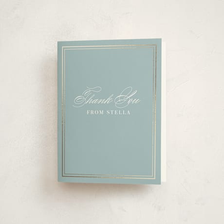 Foil-Pressed Baby Shower Thank You Cards