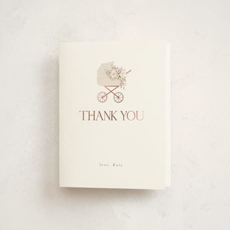 Foil-Pressed Baby Shower Thank You Cards