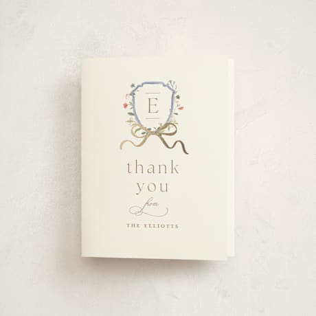 Foil-Pressed Baby Shower Thank You Cards