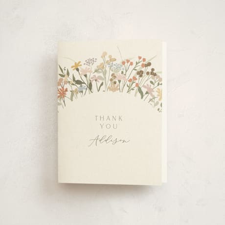 Foil-Pressed Baby Shower Thank You Cards