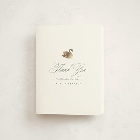Foil-Pressed Baby Shower Thank You Cards