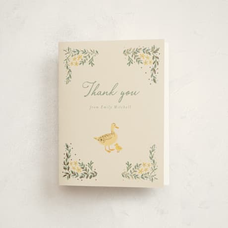 Foil-Pressed Baby Shower Thank You Cards
