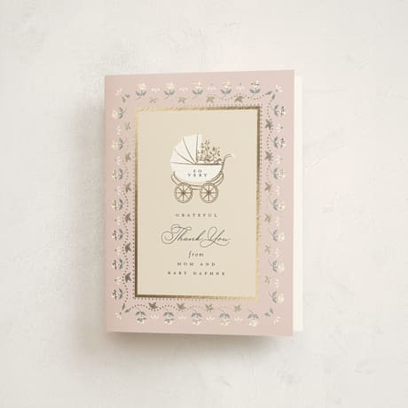 Foil-Pressed Baby Shower Thank You Cards