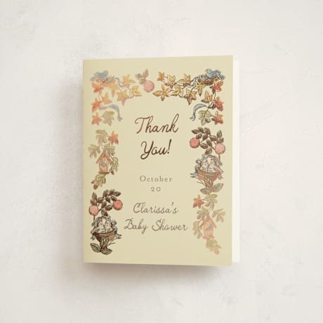 Foil-Pressed Baby Shower Thank You Cards