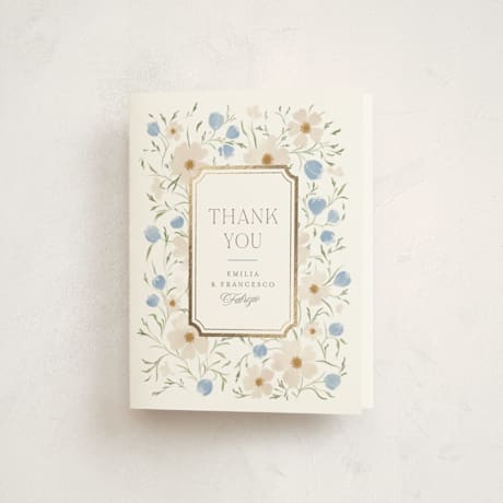 Foil-Pressed Baby Shower Thank You Cards