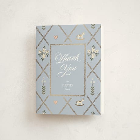 Foil-Pressed Baby Shower Thank You Cards