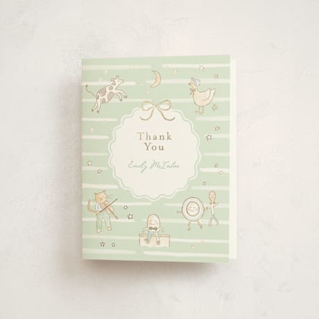 Foil-Pressed Baby Shower Thank You Cards