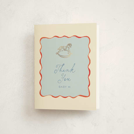 Foil-Pressed Baby Shower Thank You Cards