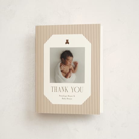 Foil-Pressed Baby Shower Thank You Cards