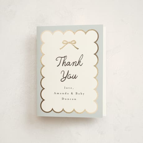 Foil-Pressed Baby Shower Thank You Cards