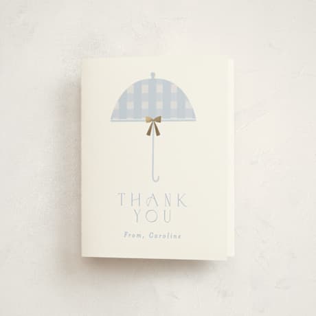Foil-Pressed Baby Shower Thank You Cards