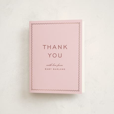 Foil-Pressed Baby Shower Thank You Cards