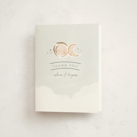 Foil-Pressed Baby Shower Thank You Cards