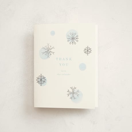 Foil-Pressed Baby Shower Thank You Cards