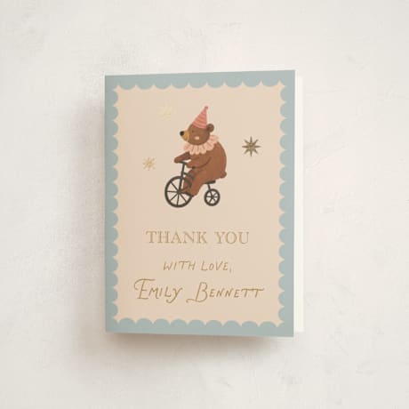 Foil-Pressed Baby Shower Thank You Cards
