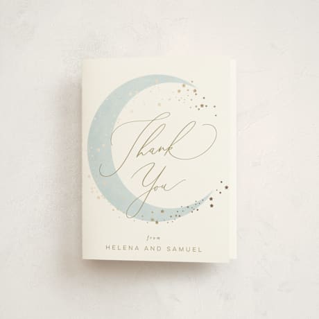 Foil-Pressed Baby Shower Thank You Cards