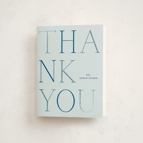 Foil-Pressed Baby Shower Thank You Cards