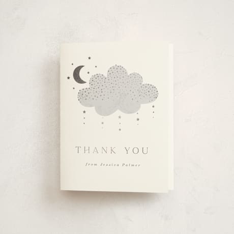 Foil-Pressed Baby Shower Thank You Cards